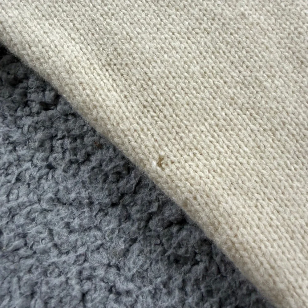 Polo Ralph Lauren Mens Cream 100% Lambswool V-Neck Pony Logo Sweater Large